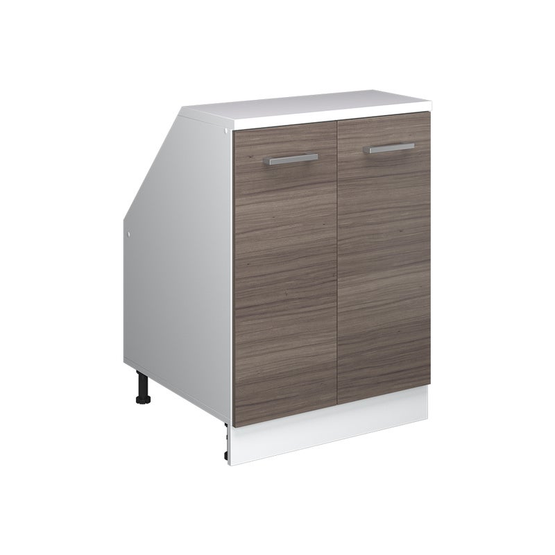 Vicco Szafka kuchenna na dach skośny R-Line, Szlachetna szarość, 60 cm z 2 drzwiami, korpus szafy głębokość 60 cm