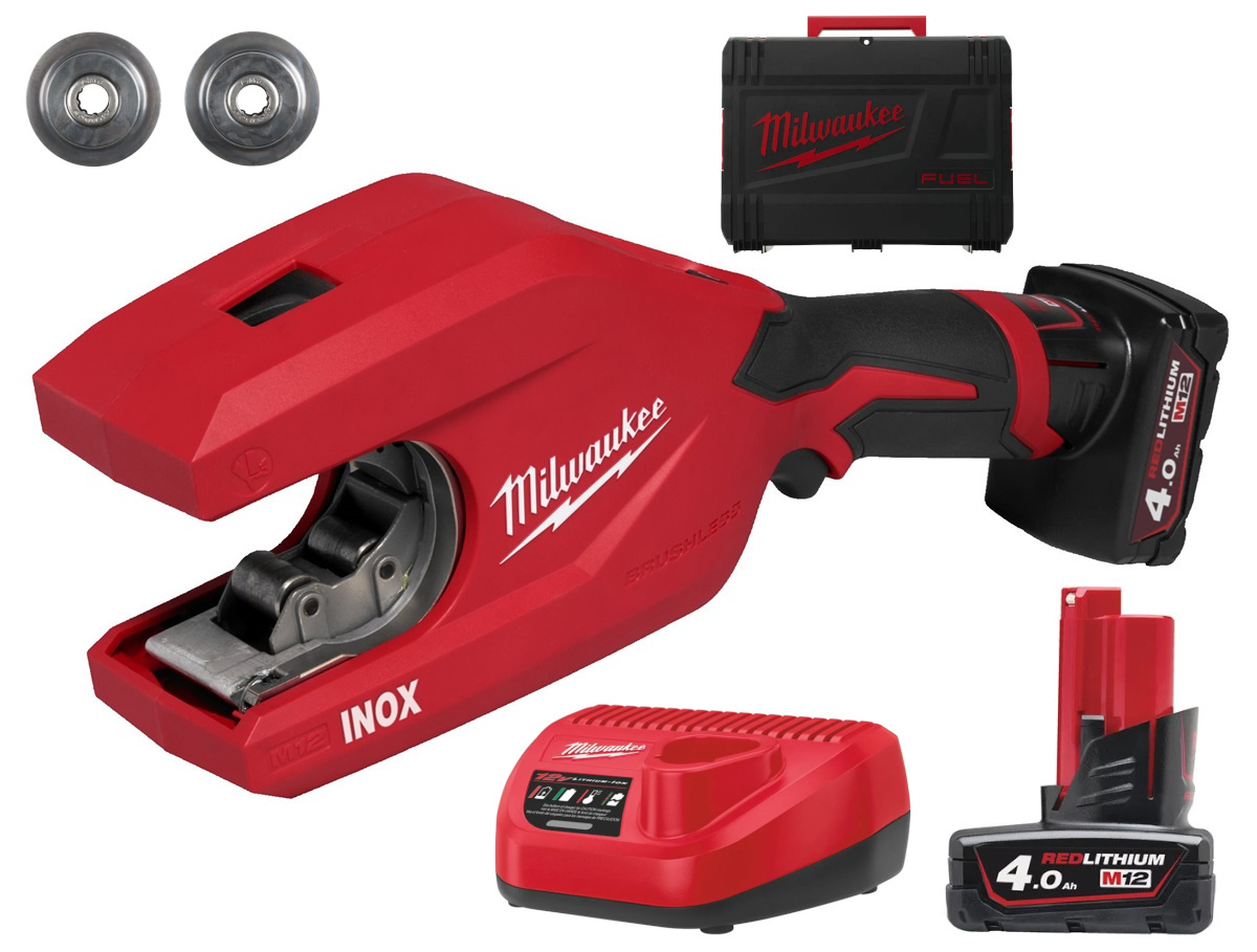 Obcinak do rur ze stali nierdzewnej Milwaukee RAPTOR XL M12 PCSS54-402C 4933498605