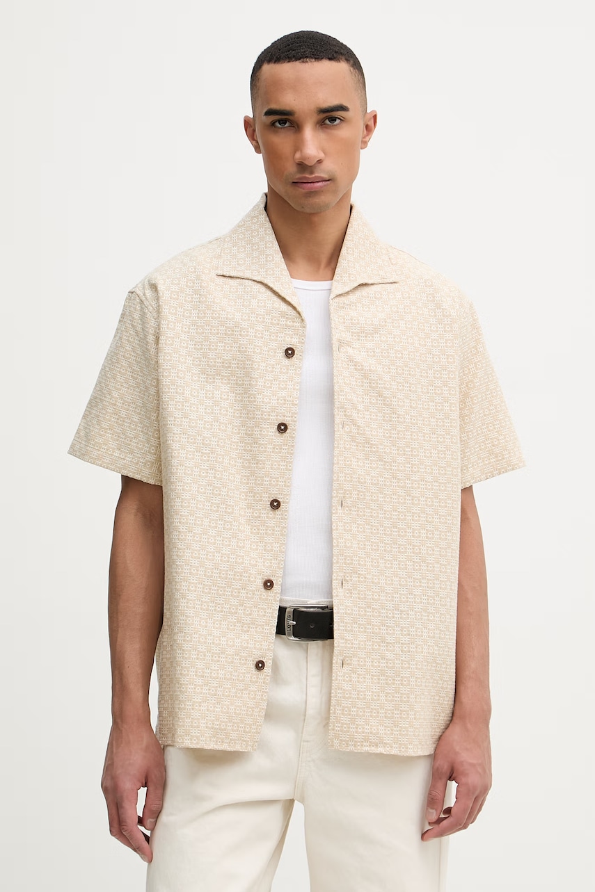 Drôle de Monsieur Graphique koszula bawełniana męska