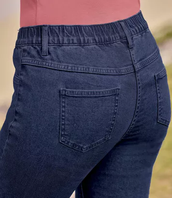 Jeggingsy z denimu ze stretchem Kobieta Atlas For Men - Kolor : Niebieski - Rozmiar : 36