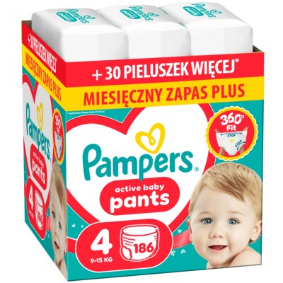 Pieluchomajtki PAMPERS Pants 4 (186 szt.)