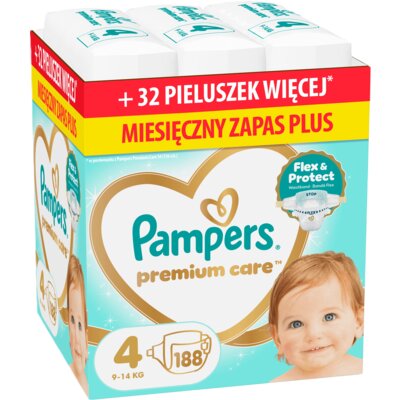 Pieluchy PAMPERS Premium Care 4 (188 szt.)