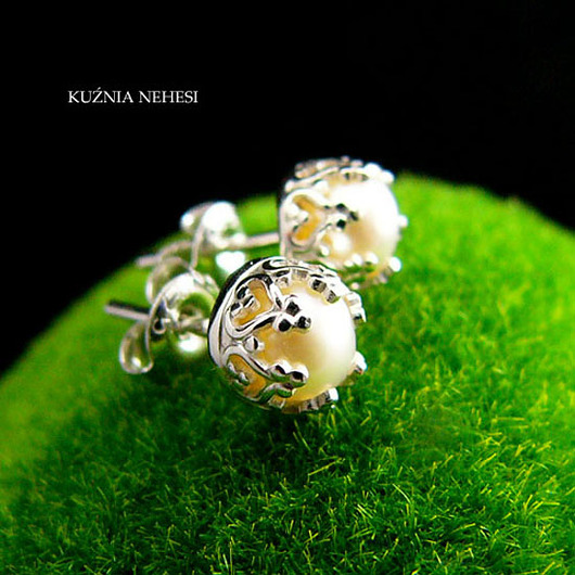 Kolczyki Pearl - Mini - Perły Srebro