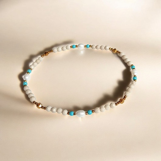 NA KOSTKĘ : perły, kamień rzeczny, magnezyt, hematyt