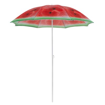 PATIO Parasol ogrodowy 47511 Czerwono-zielony 170 cm