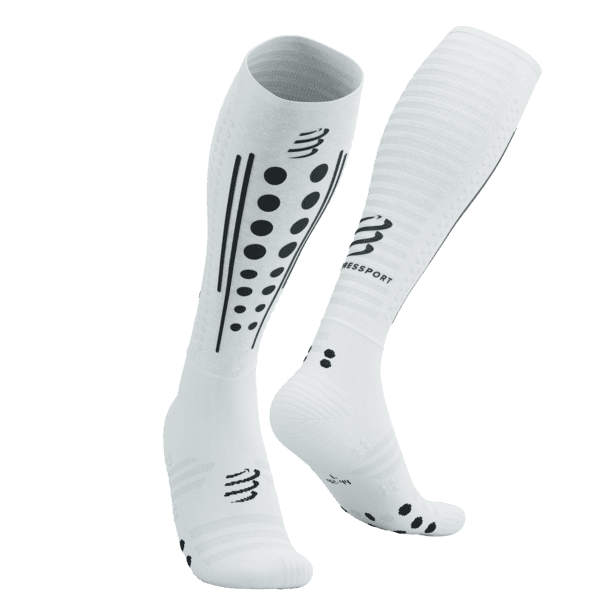 COMPRESSPORT Skarpety kompresyjne FULL SOCKS AERO white/black
