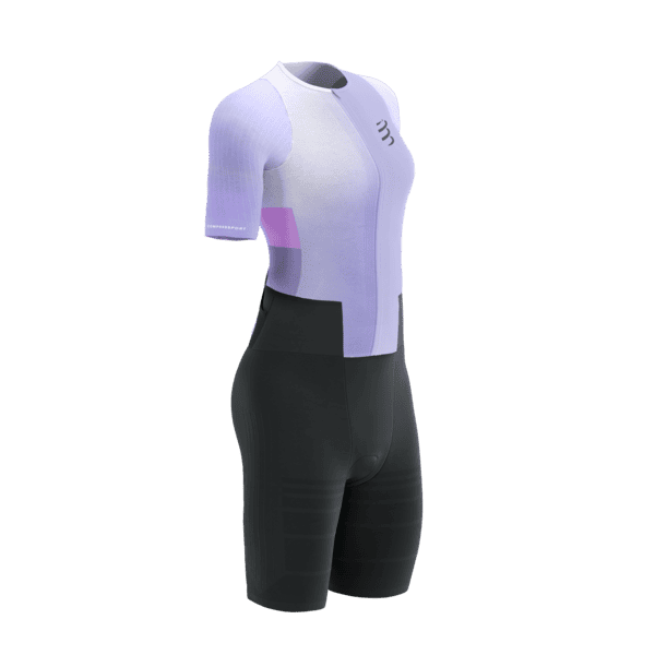 COMPRESSPORT Strój triathlonowy damski STREAM SS TRISUIT lavender/begonia