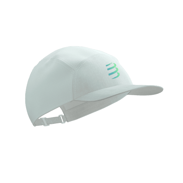 COMPRESSPORT Czapka biegowa 5 PANEL CAP star white/blue green