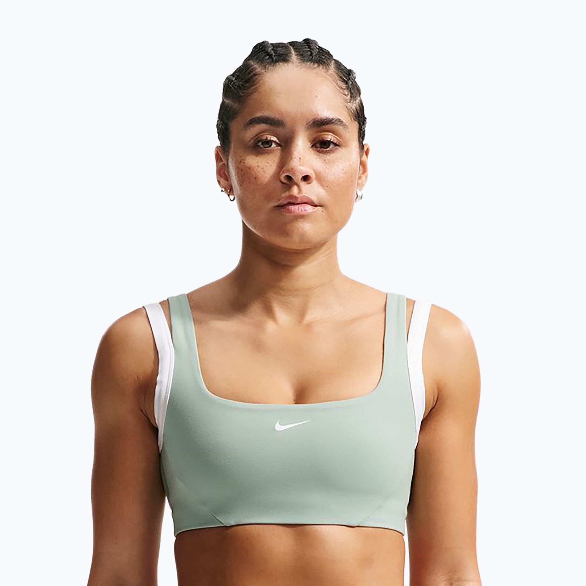 Biustonosz treningowy Nike One Light Support steam/white/white WYSYŁKA W 24H 30 DNI NA ZWROT