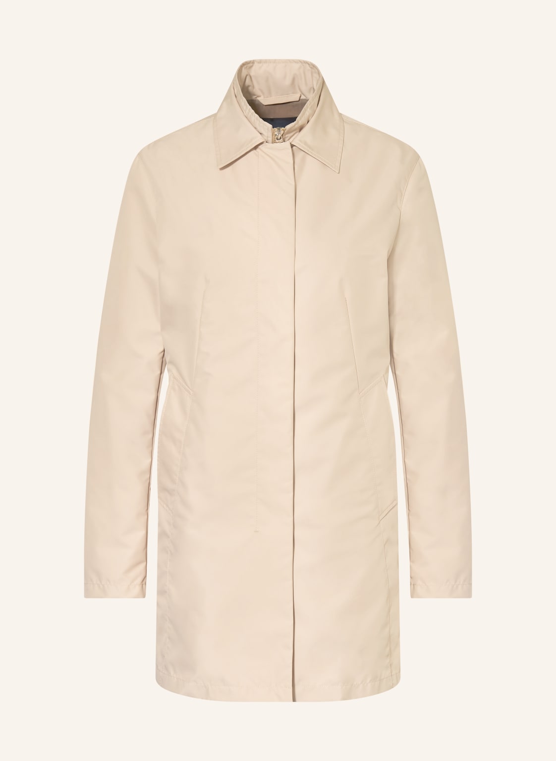 Fay Płaszcz Z Lamówką beige