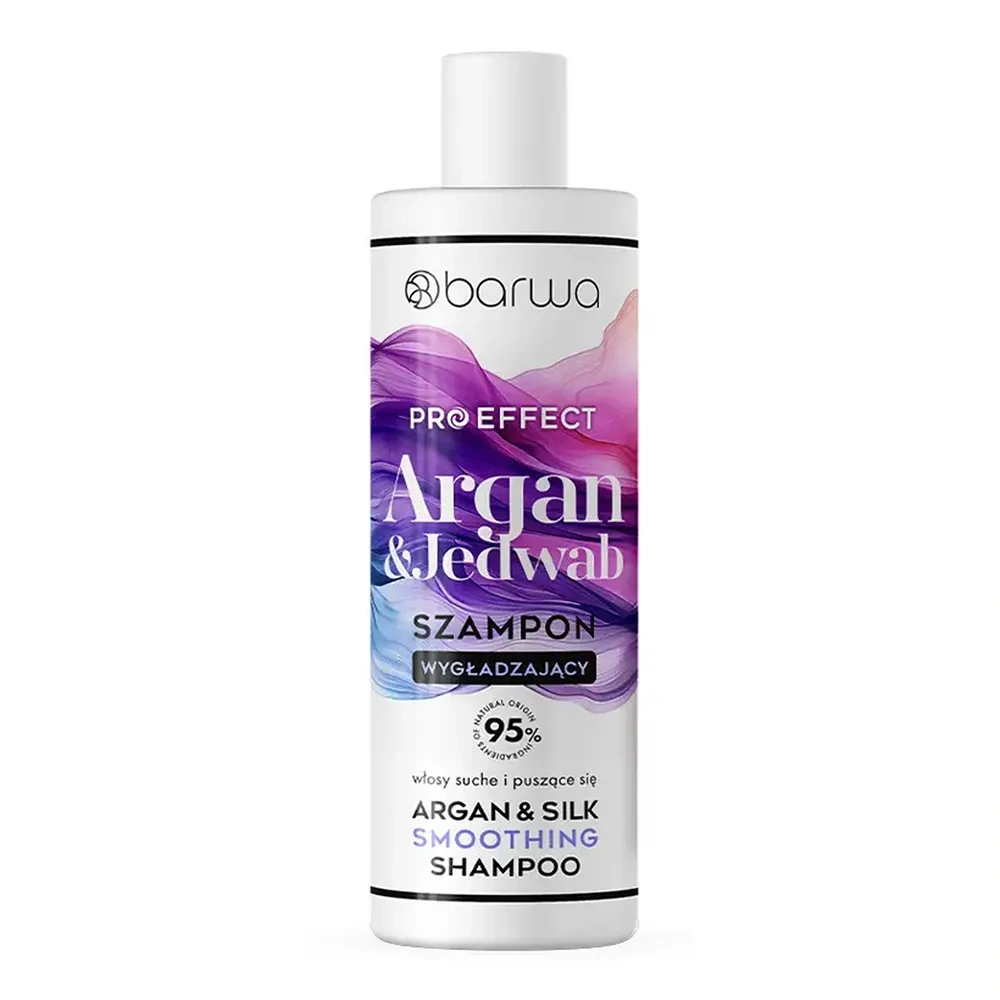 Barwa Pro Effect wygładzający szampon do włosów suchych i puszących się Argan & Jedwab 380 ml
