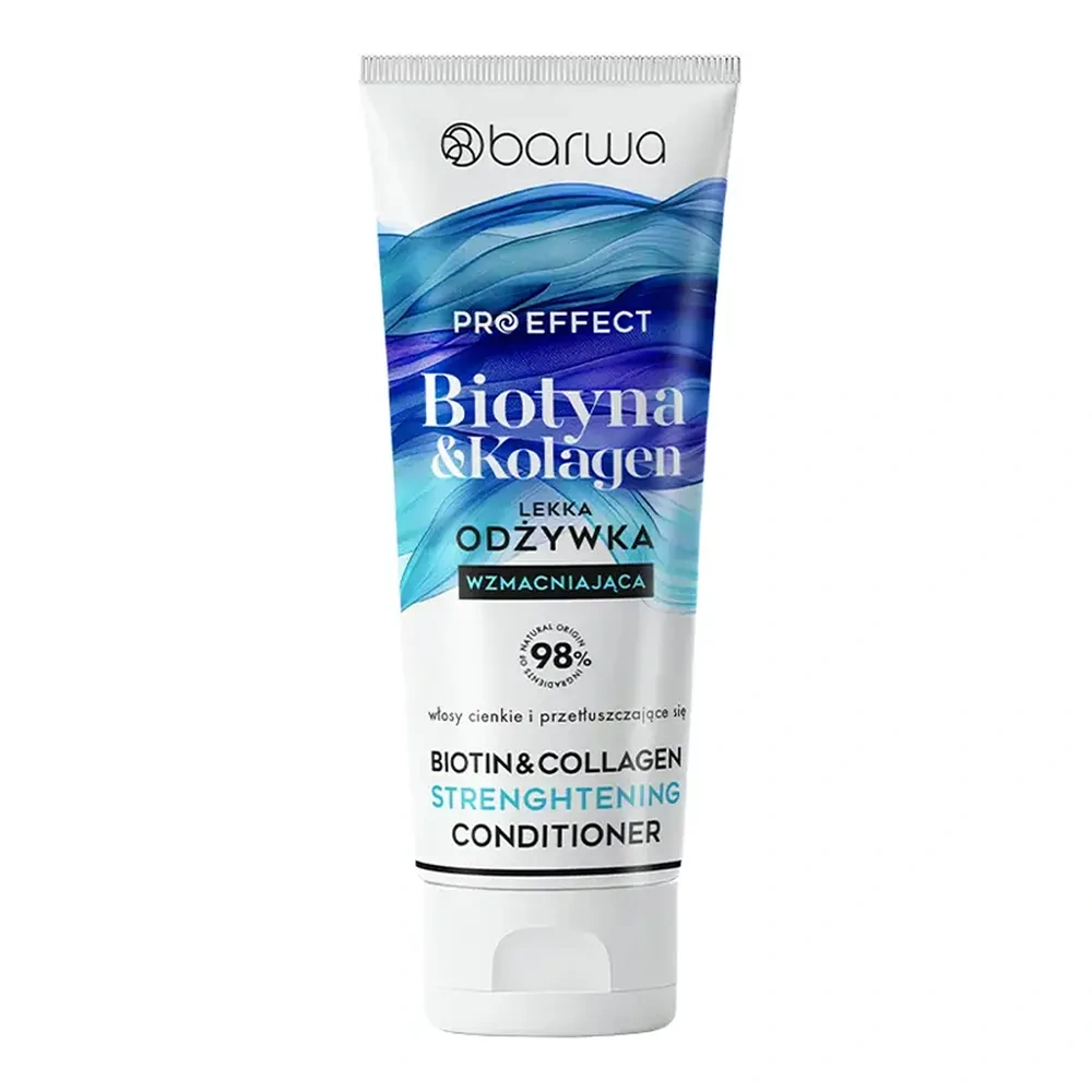 Barwa Pro Effect wzmacniająca odżywka do włosów cienkich i przetłuszczających się Biotyna & Kolagen 200 ml