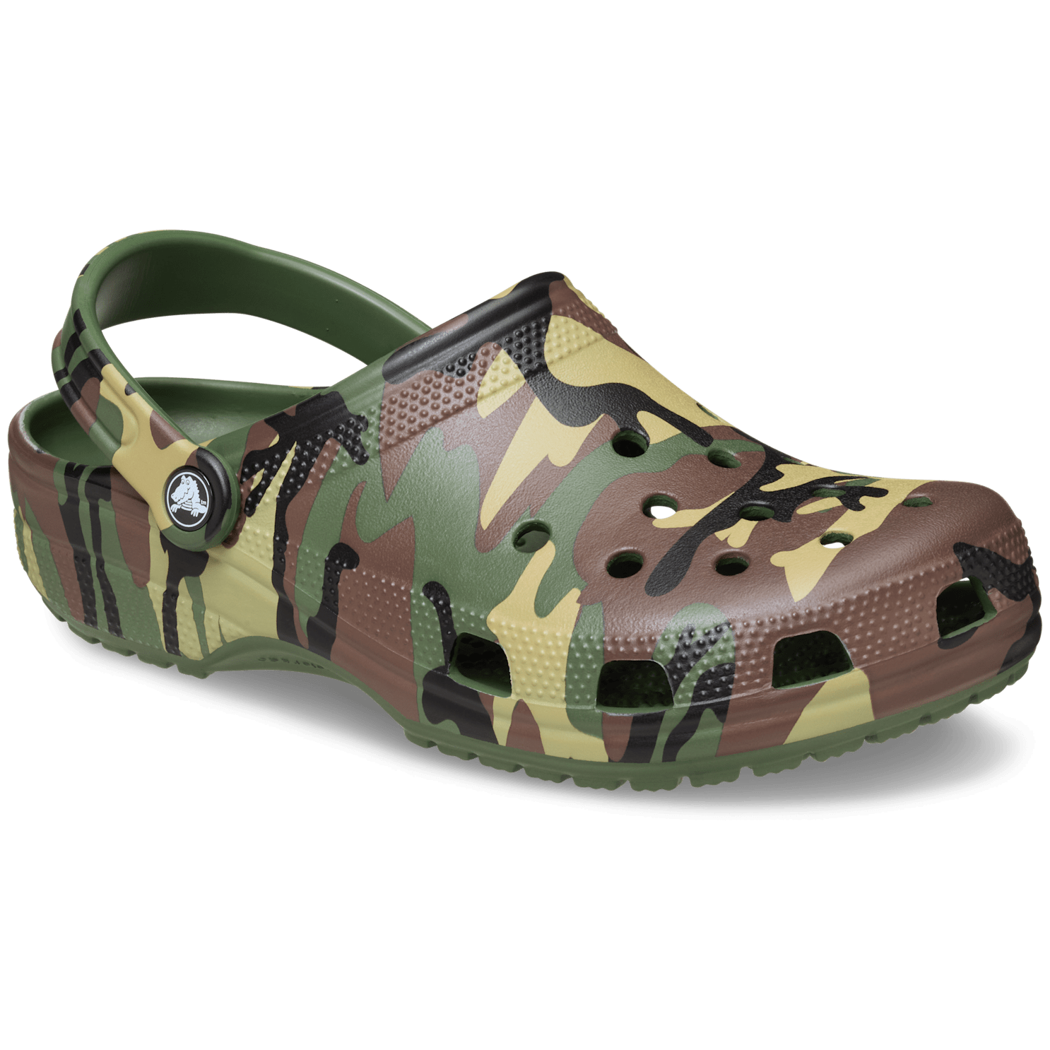 Klapki Crocs Classic Camouflage Clog Rozmiar butów (UE): 48-49 / Kolor: zielony