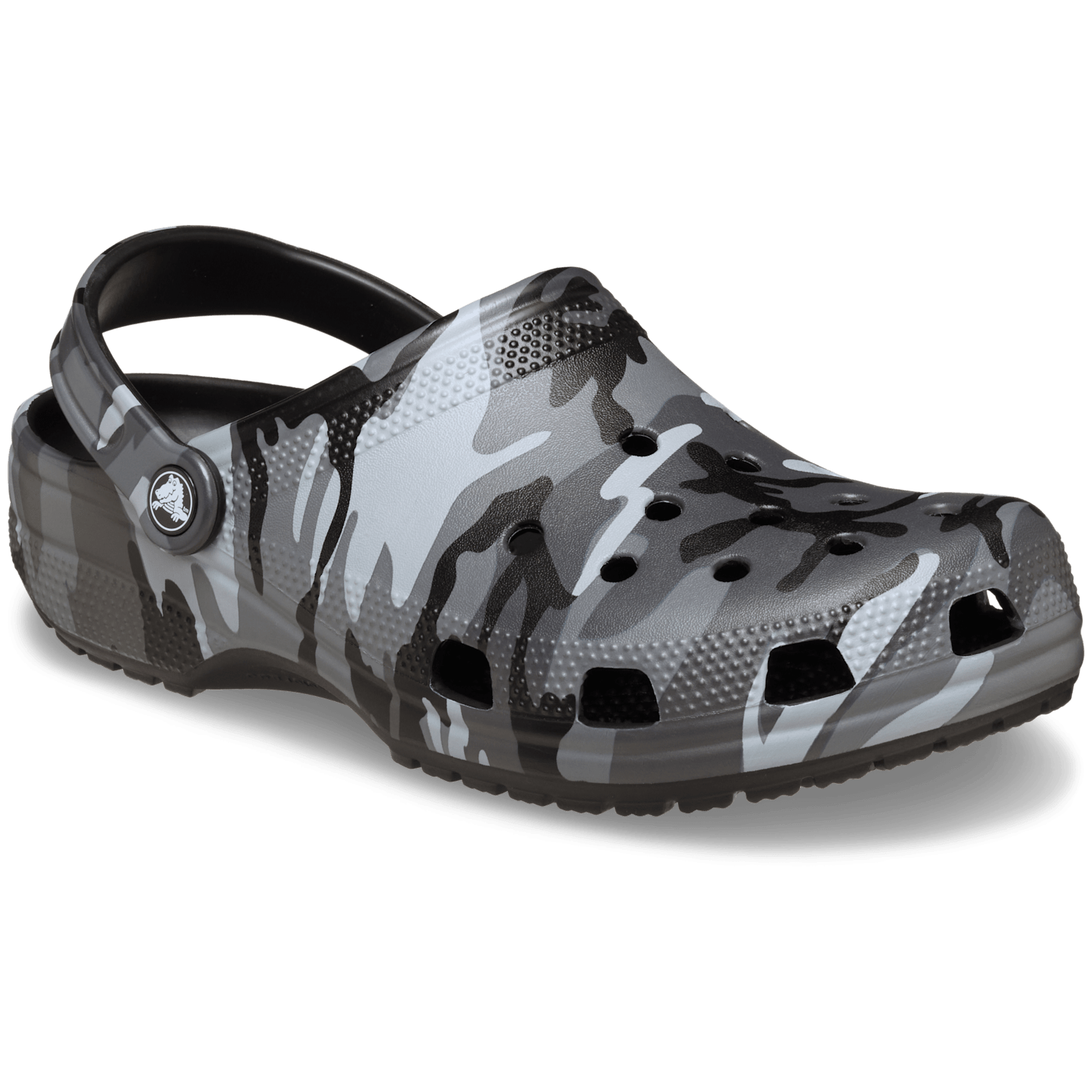Klapki Crocs Classic Camouflage Clog Rozmiar butów (UE): 43-44 / Kolor: czarny/szary