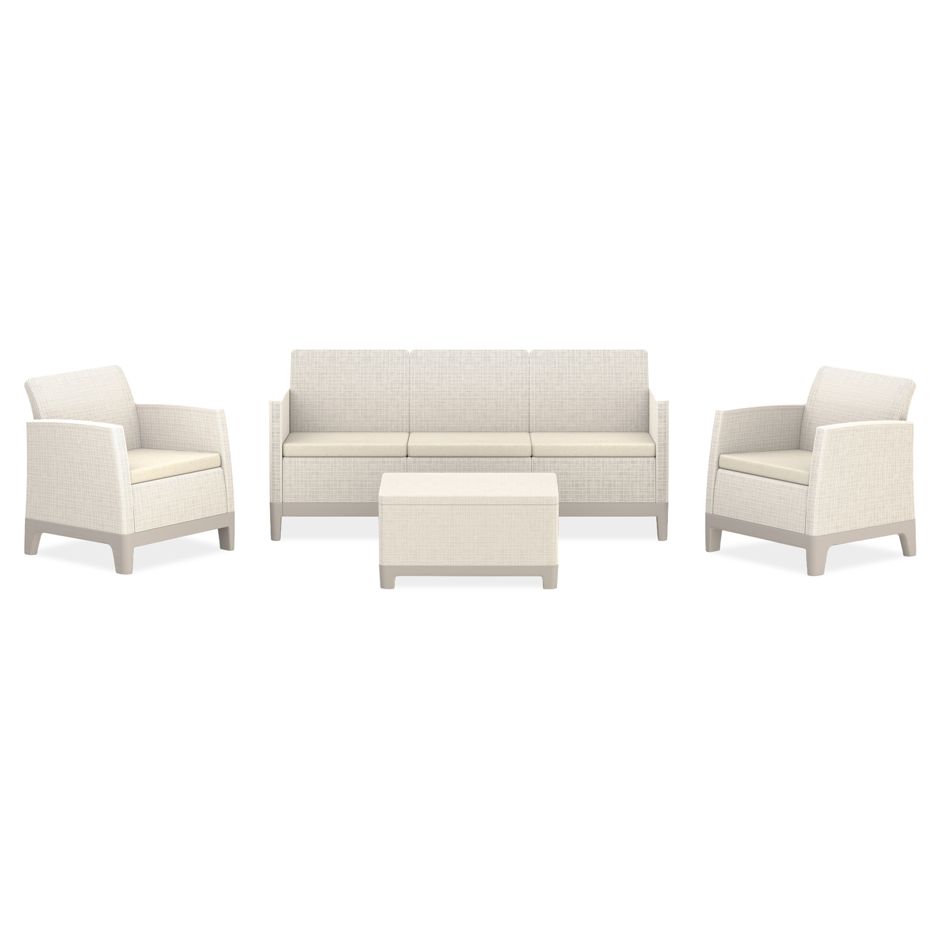 KETER Meble do ogrodu Scandi Forma Pebble Grey-Soft Beige/oat