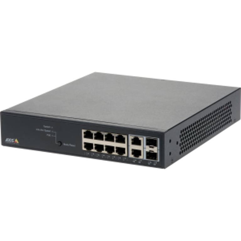 Axis 01191-003 przełącznik sieciowy Zarządzany Gigabit Ethernet (10/100/1000) Obsługa PoE 1U Czarny