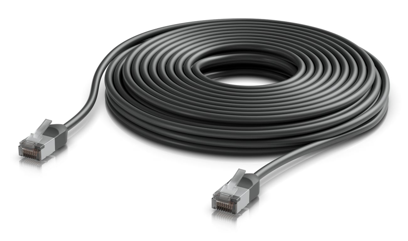 Ubiquiti UACC-Cable-Patch-Outdoor-C6A-12M-BK kabel sieciowy Czarny Cat6a F/UTP (FTP)