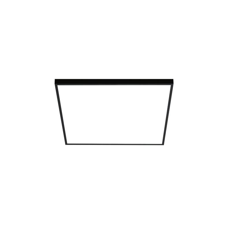 Panel LED Gdansk z pilotem 5400 lm 30W barwa od ciepłej do zimnej 60x60 cm czarny Inspire