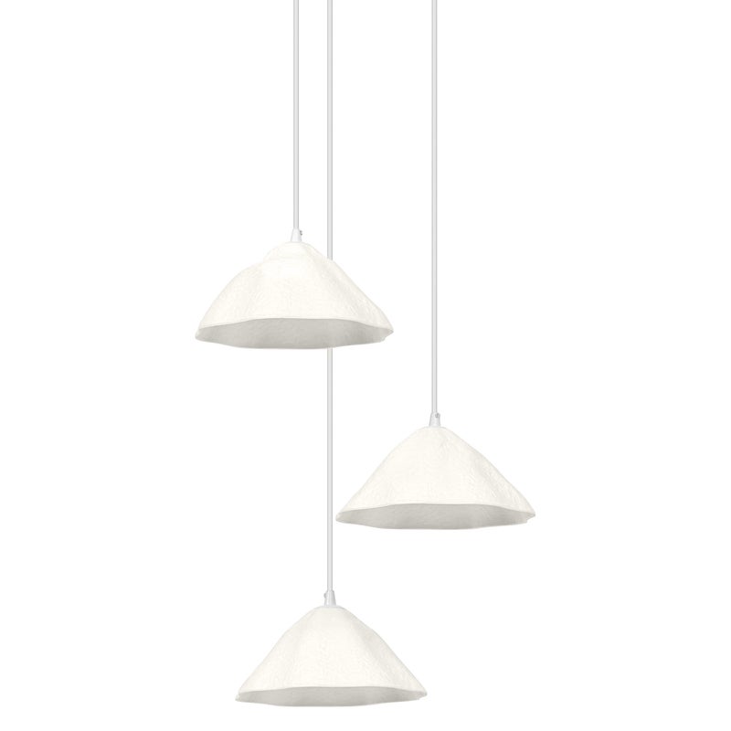 OSRAM Lampa wisząca 3-punktowa Decor Lotus Leaf biała, E14