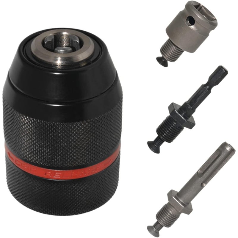 Uchwyt wiertarski, 1/2-20 UNF Uchwyt, Samozaciskowy uchwyt wiertarski, 1.5-13mm Uchwyt wiertarski, Adapter uchwytu wiertarskiego bezkluczykowego