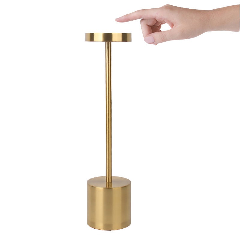 Albo bezprzewodowa lampa stołowa z możliwością ładowania metalowa lampa biurkowa LED z ładowaniem przez USB tryby kolorów do szafki nocnej zewnątrz
