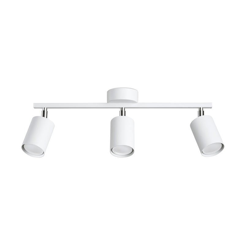 Reflektor sufitowy FJELLO biały chromowany 3xGU10x40W metal wym:20x46x8cm IP20 Pure Lume