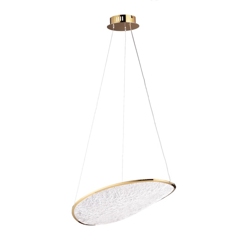 Lampa sufitowa LED EMPIRE 17W ciepła 789lm akryl złota wym:220x47x33cm IP20 Maxlight