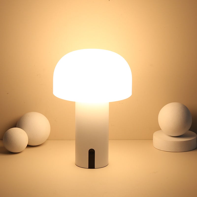 Zewnętrzna lampa stołowa grzyb, wodoodporna, bezprzewodowa, akumulatorowa, z ładowaniem USB, ściemniana lampka nocna dotykowa