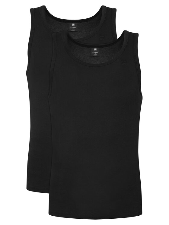 G-Star Raw Komplet tank topów D25476-3310 Czarny Regular Fit