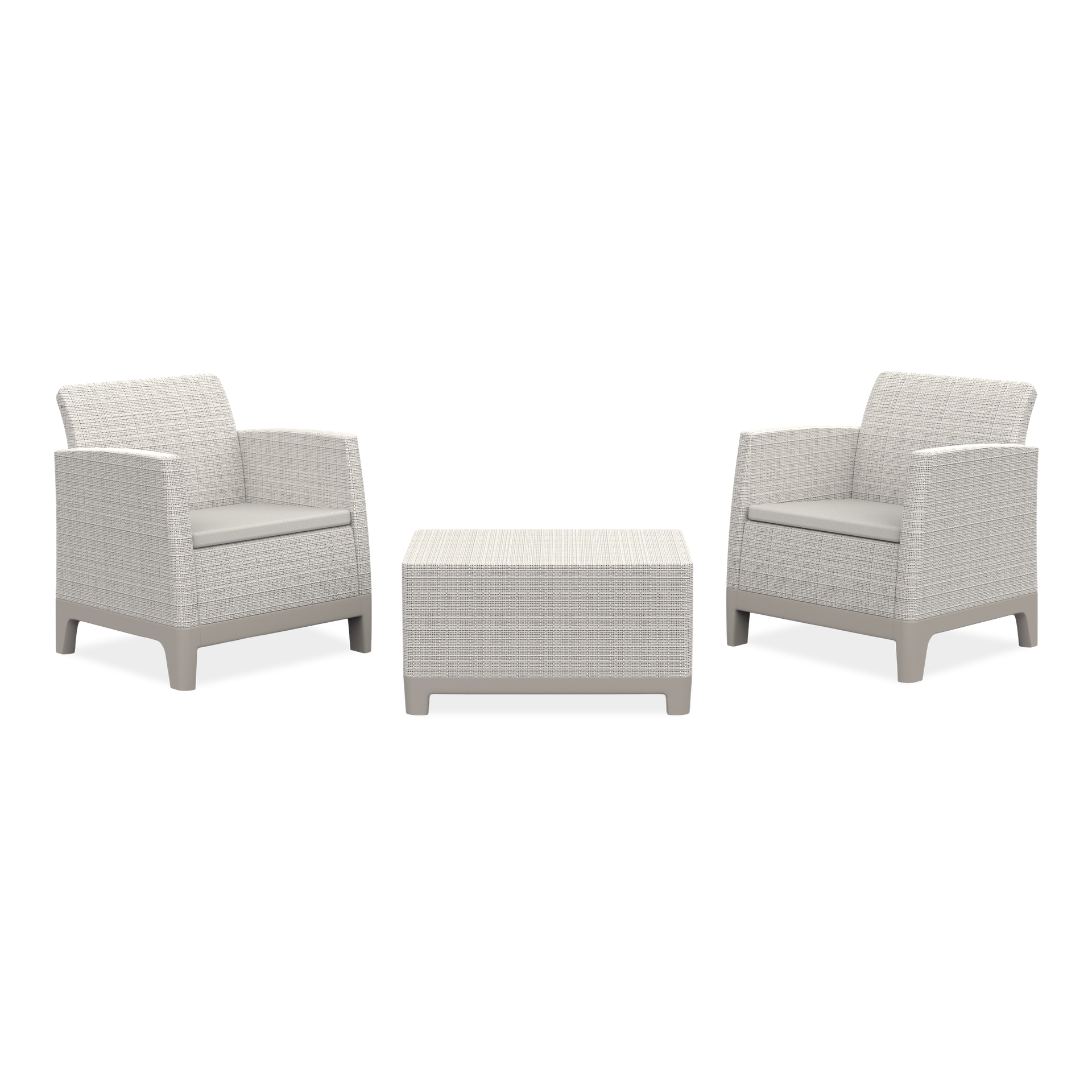 Keter Meble na balkon Scandi Forma Balcony Pebble Grey-Soft Beige/oat