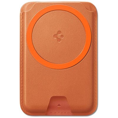 Etui portfel SPIGEN Valentinus Magfit MagSafe Pomarańczowy