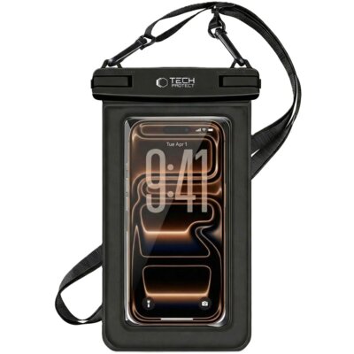 Etui wodoodporne TECH-PROTECT UWC7 Universal Waterproof Czarny