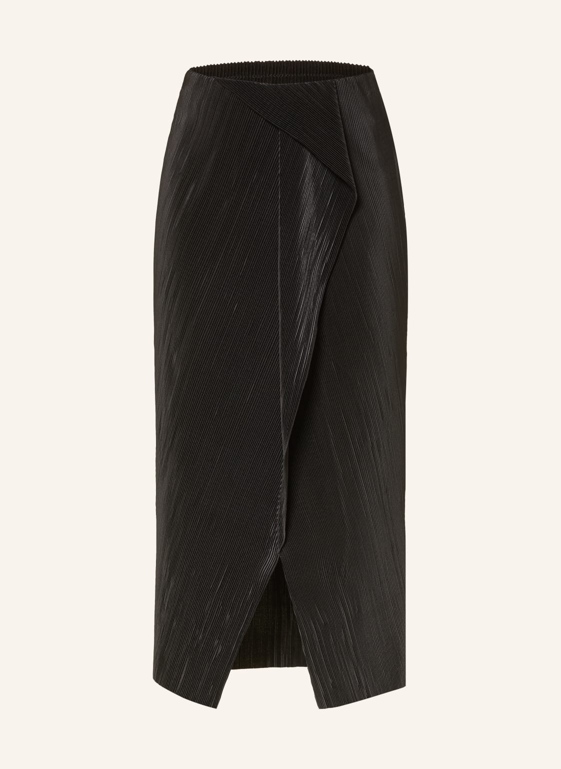 Calvin Klein Spódnica Plisowana W Stylu Kopertowym schwarz
