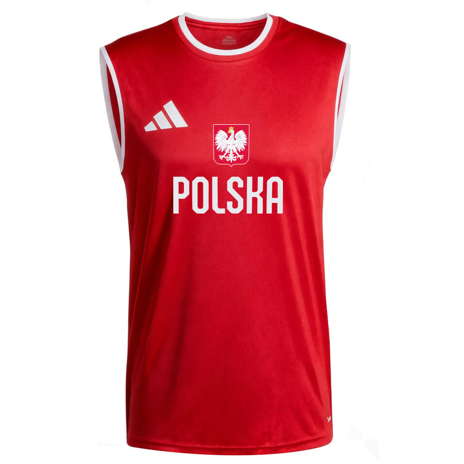 ADIDAS POLSKA Koszulka Kibica koszykarska Męska Damska TWÓJ NAPIS
