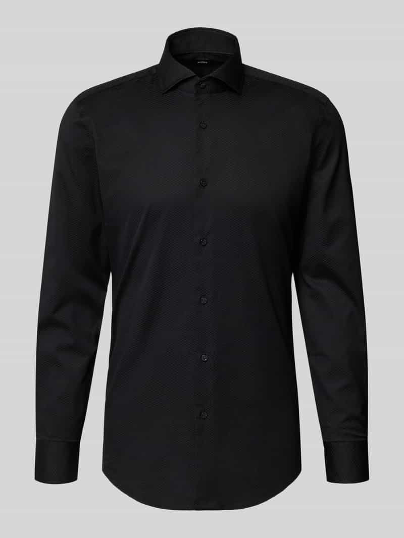 Koszula biznesowa o kroju slim fit z czystej bawełny model 'H-HANK-SP'