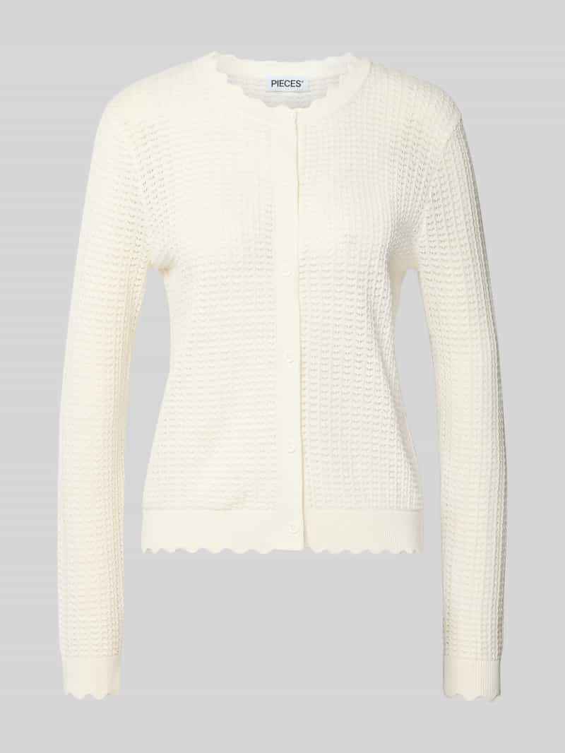 Kardigan rozpinany o kroju regular fit z czystej bawełny model 'SCOUT'