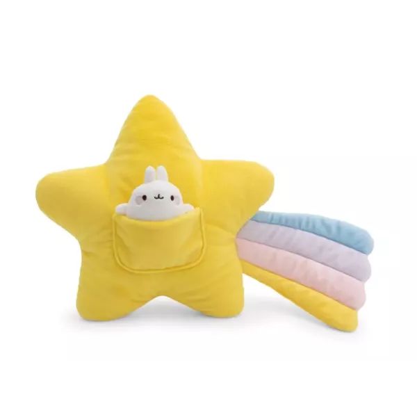 Nici: Molang, królik z gwiazdką, poduszka pluszowa – 40 x 28 cm