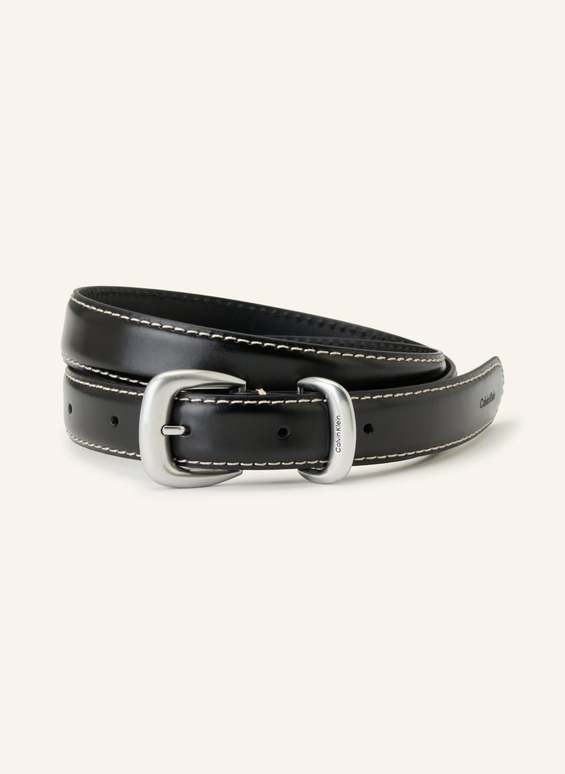 Calvin Klein Paski Skórzane schwarz