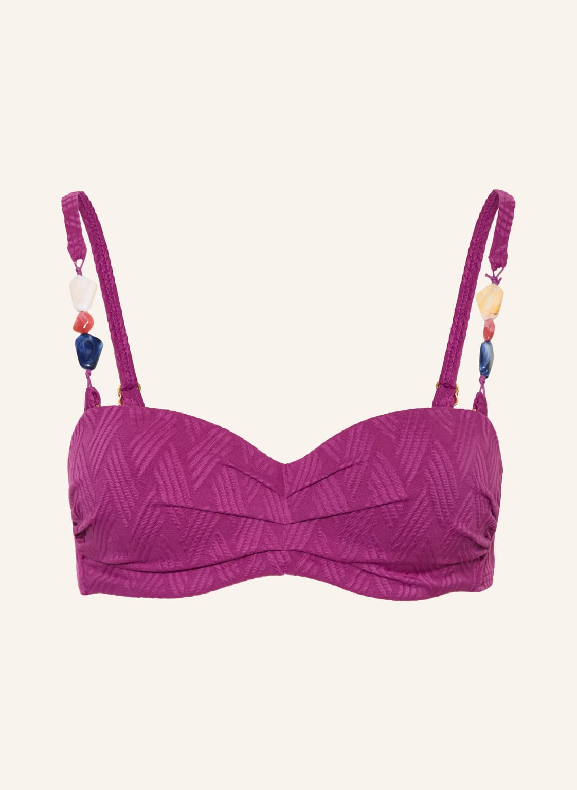 Cyell Gorset Bikini Texture Voila Z Ozdobnymi Perełkami lila