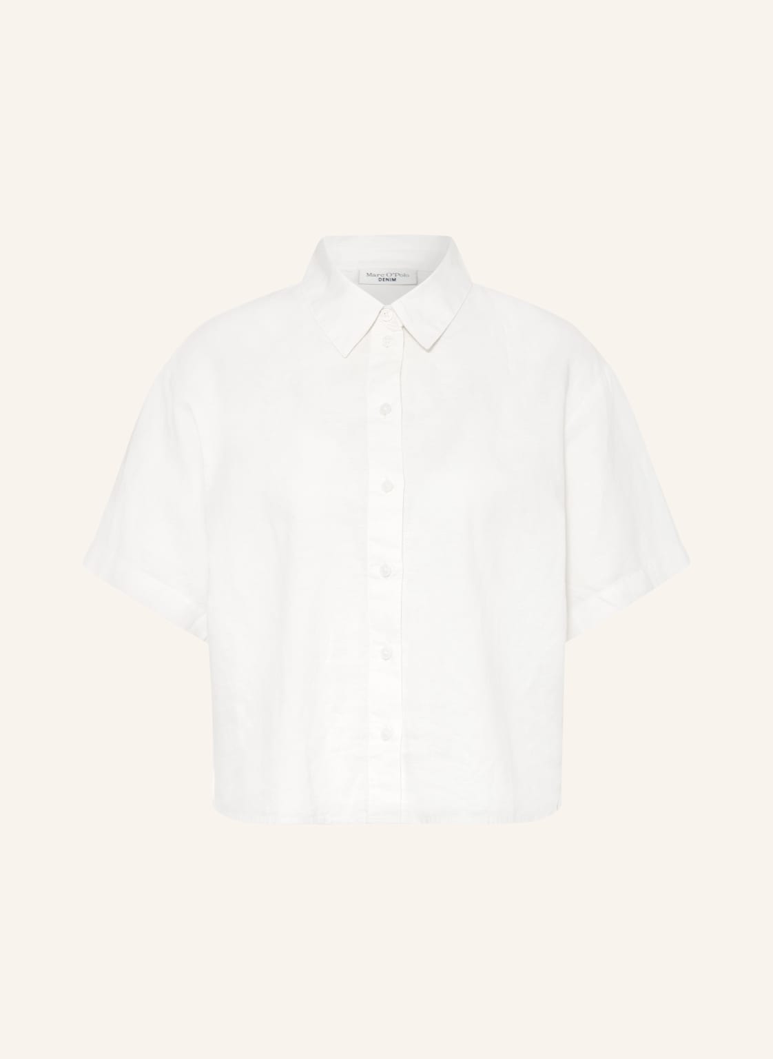 Marc O'polo Denim Bluzka Z Lnu weiss