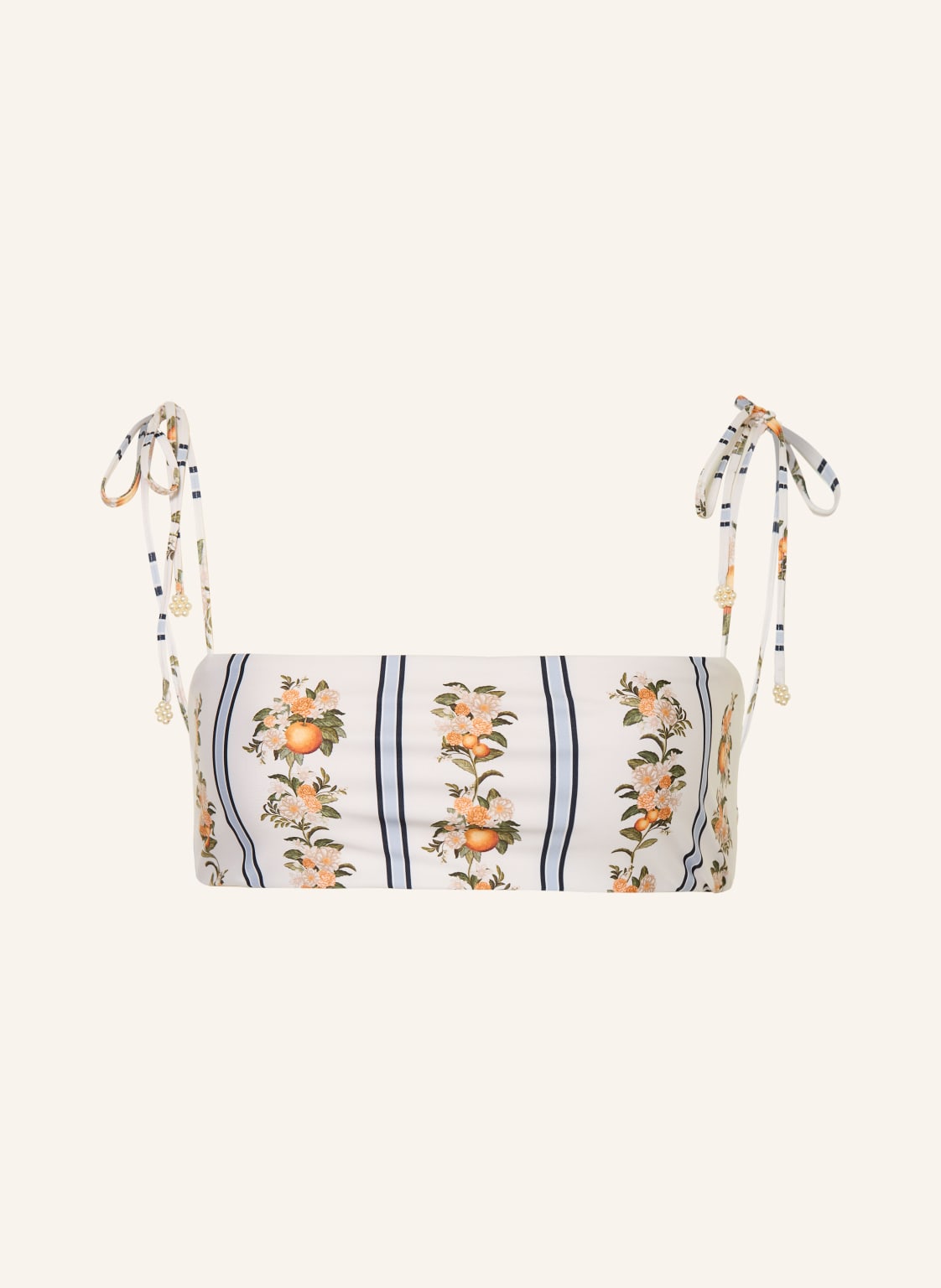 Agua By Agua Bendita Top Bikini Typu Bandeau Primavera Valle weiss