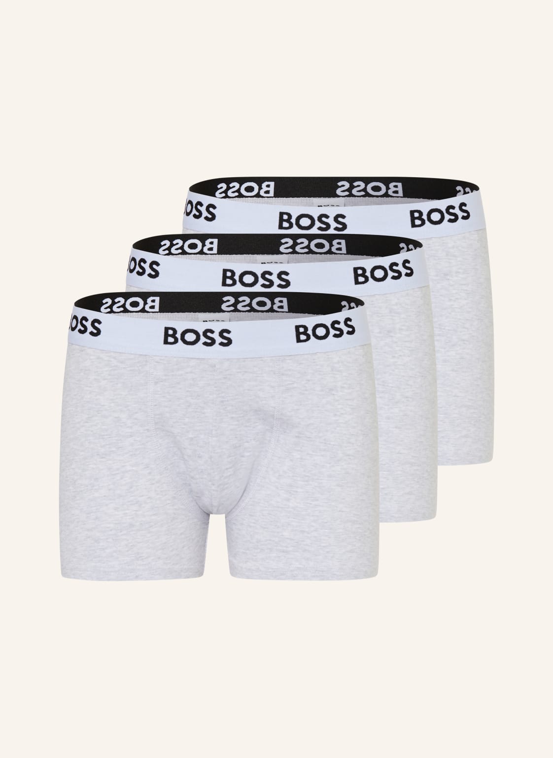Boss Zestaw 3 Par Bokserek grau