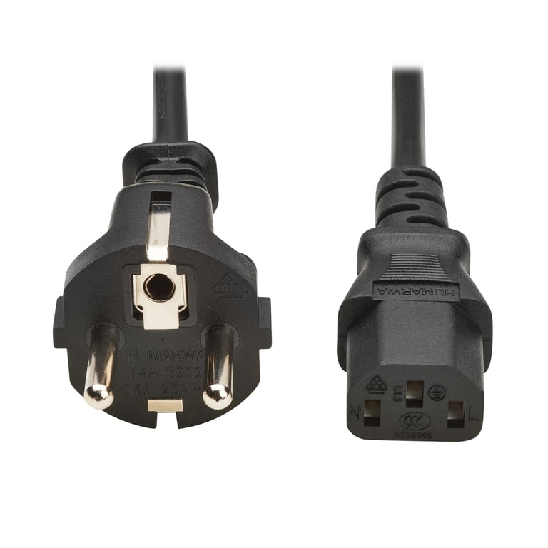 Eaton Powerware Eaton P054-02M-EU kabel zasilające Czarny 2 m CEE7/7 IEC C13