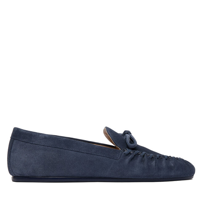 Mokasyny Stuart Weitzman Britt Bow SM414 Granatowy