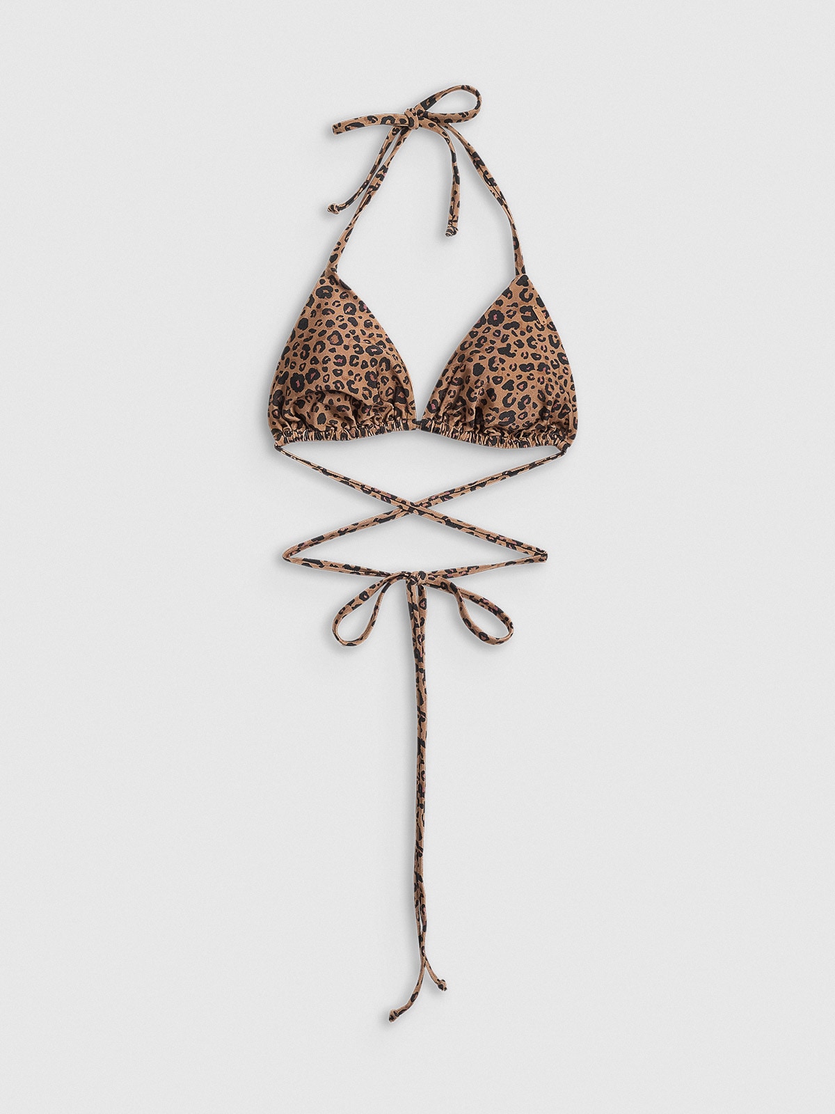 4F Góra od bikini damska - brązowa XS