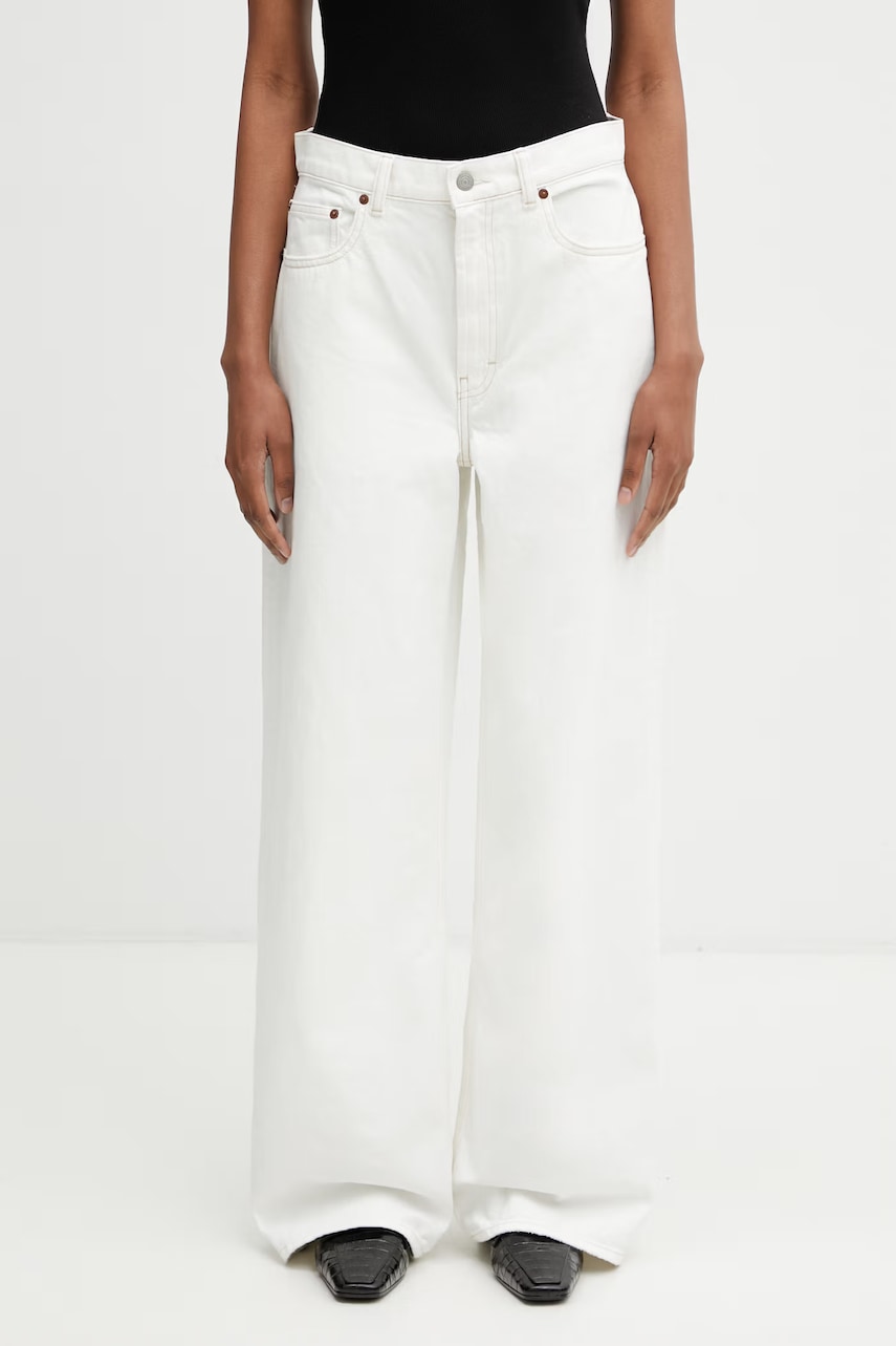 Polo Ralph Lauren RIGID DENIM-WVN-PANTS spodnie straight bawełniane damskie