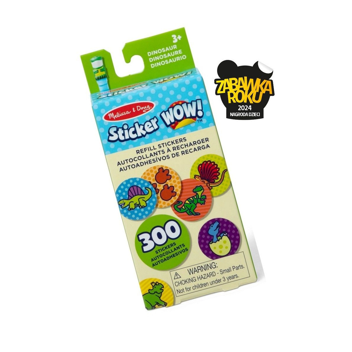 Sticker Wow - wkład + mini książeczka - Dinozaury