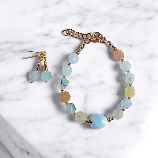 RAZEM TANIEJ! bransoletka, kolczyki : SPRING collection