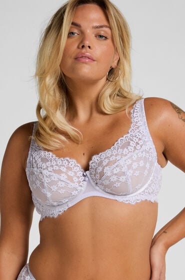 Hunkemöller Biustonosz nieusztywniany z fiszbinami Daisy Fioletowy