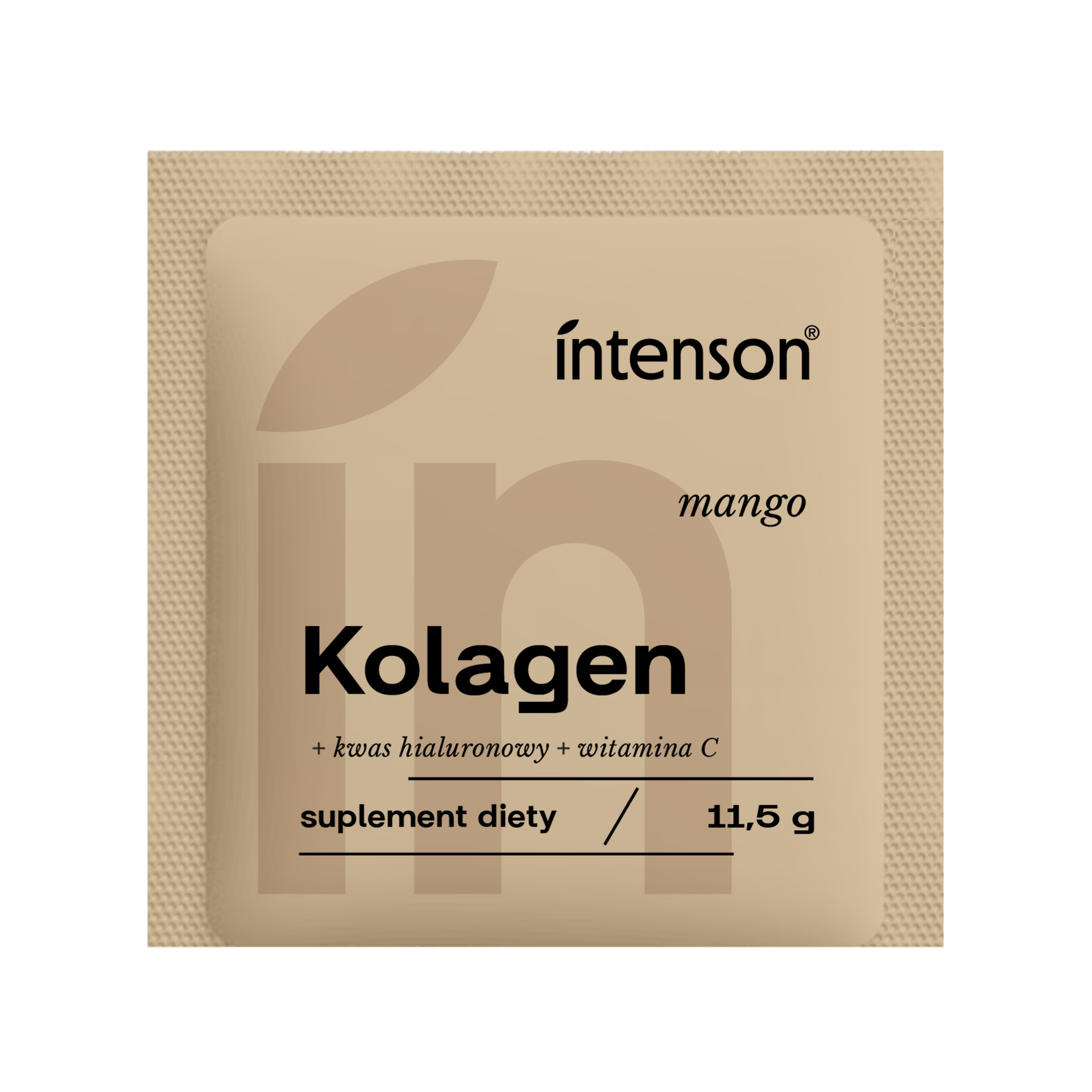 Intenson Kolagen + Kwas Hialuronowy + Witamina C Suplement Diety o Smaku Mango 11,5g